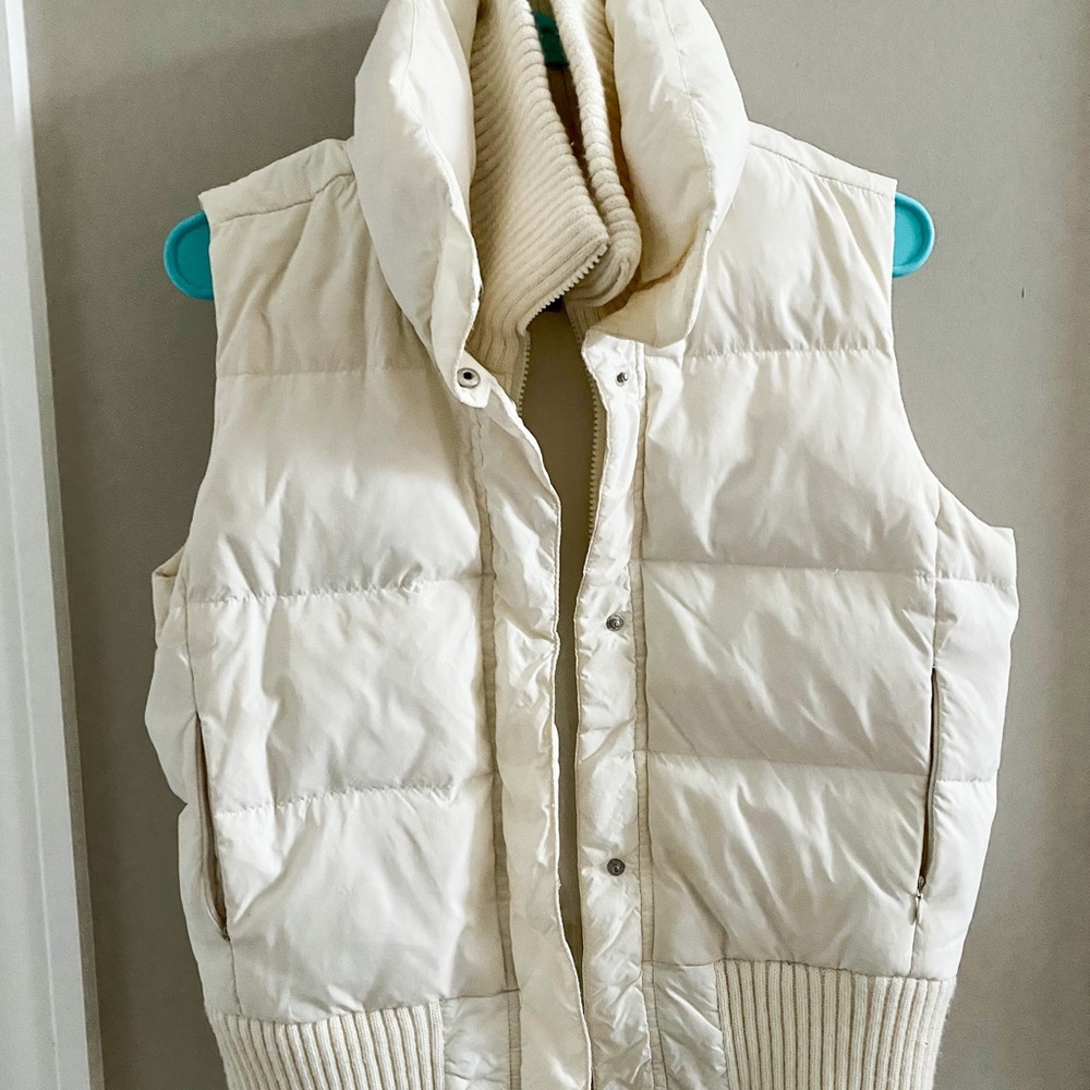 White down vest